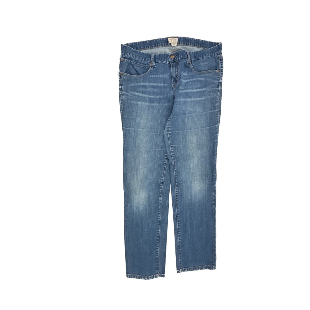 Gap Slim Boyfriend Jeans Womens‎ 12/31R Blue Dark Wash Denim Stretch